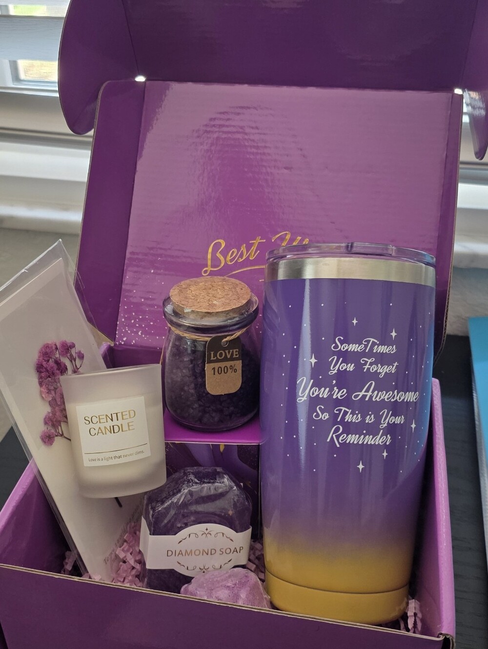 Purple Dream Relaxation Gift w/ Travel Tumbler